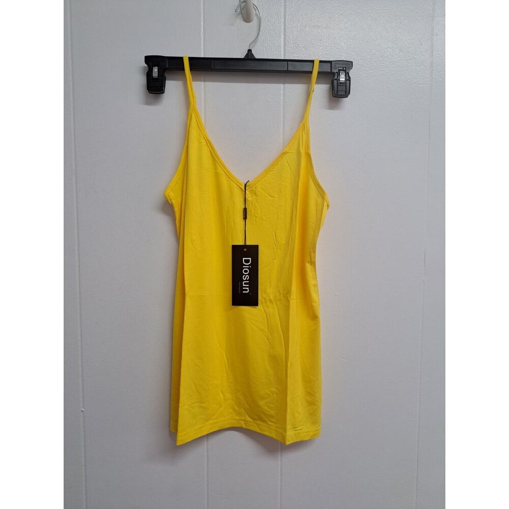 Diosun Women V-Neck Camisole Tank - Spaghetti‎ Strap Basic Sleeveless Size S